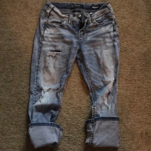 Denim - Silver Jeans Capri